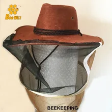 Экспортно-ориентированный инструмент пчеловода модель ковбой пчелы шляпа с защитной сеткой пчела шляпа пчеловодства оборудование
