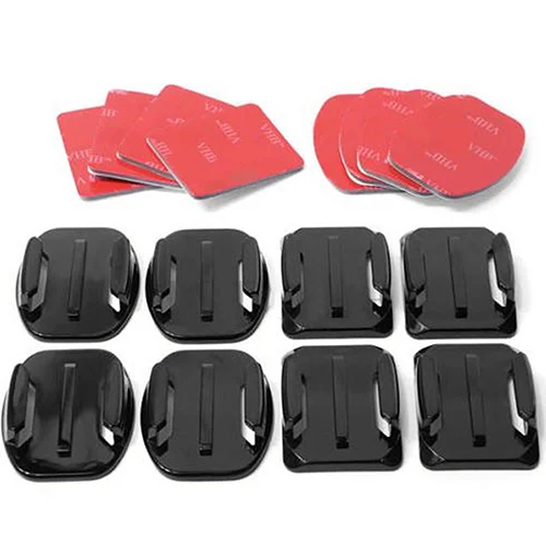 

8 pcs Flat and Curved Adhesive Sticker Mount Helmet for GoPro Hero SJCAM, Xiaomi Yi, EKEN SportS Camera Accessories