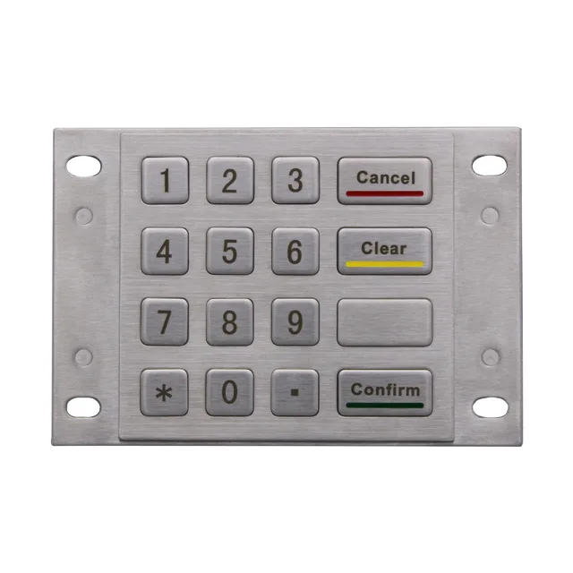 Metal Numeric keypad Bank password keyboard Metal mechanical Keypad Metal Numeric keypad Bank password keyboard Metal mechanical Keypad
