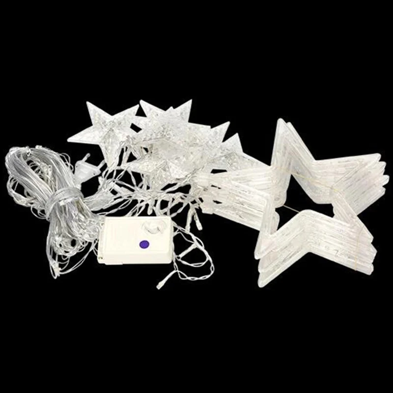 3M/2.5M led twinkle christmas lights fairy icicle flash garland star curtain light party holiday store xmas wedding decoration