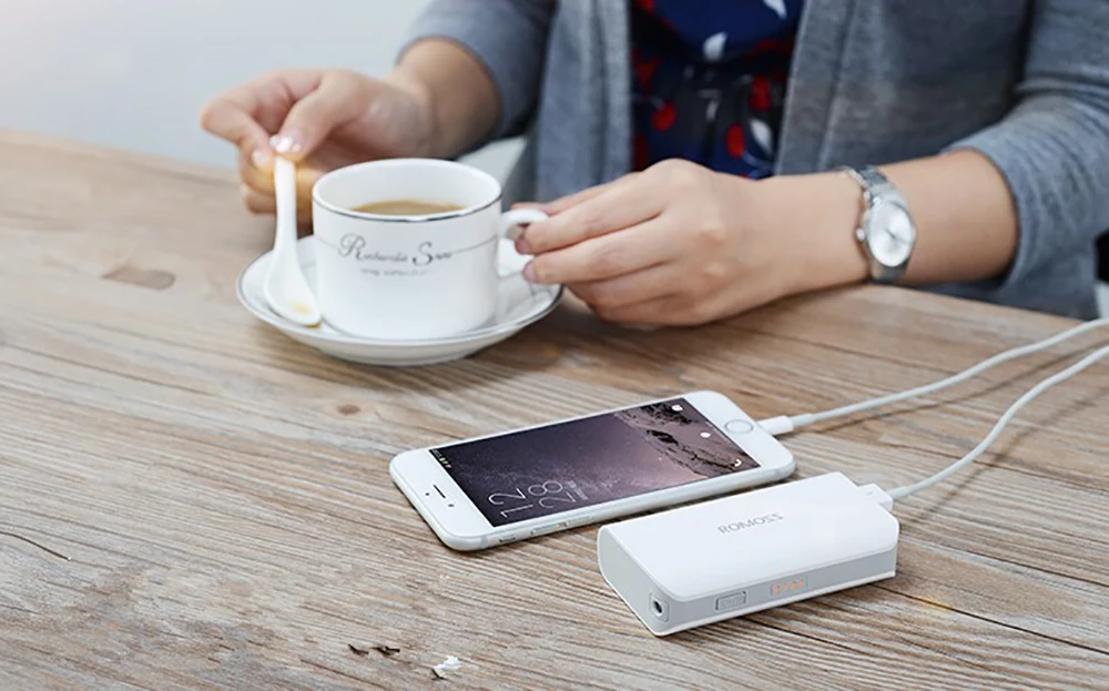 ROMOSS Sense 2S Powerbank 5000mAh 5V/2.1A External Battery for iphone 6s xiaomi power bank Battery Pack with LED Flashlight