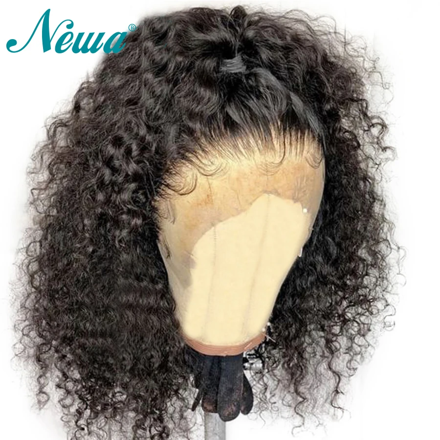 

Newa Hair 360 Lace Frontal Wig Pre Plucked Brazilian Remy Hair Curly Lace Frontal Human Hair Wigs With Baby Hair For Black Women