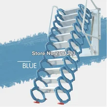 Высокое качество настенная складная лестница чердак для складной лестницы сине-белый