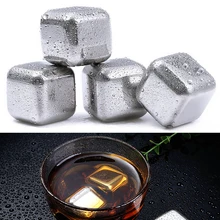 Нержавеющая сталь виски Камни кубики льда ледника виски круче скалы Ice Wine Камень diamond/Сердце физического охлаждения инструмент с коробкой