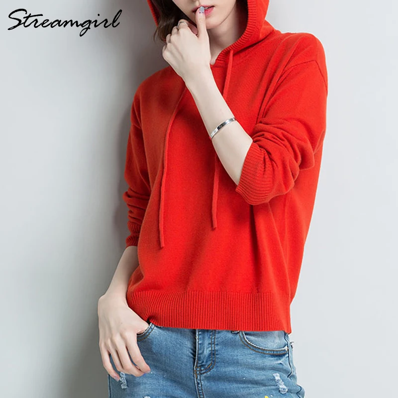  Knit Hoodie Women Sweatshirts Hooded Sweatshirt Womens Knitted Hoodie Sweatshirt For Women Hoodies 
