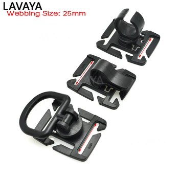 

1pcs MOLLE Rotation Sternum Strap Tube Pipe Clip Holder Buckle Webbing 25mm Black