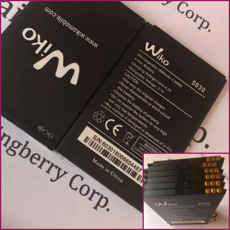 

Battery suitable for WIKO mobile with two batteries model 5030