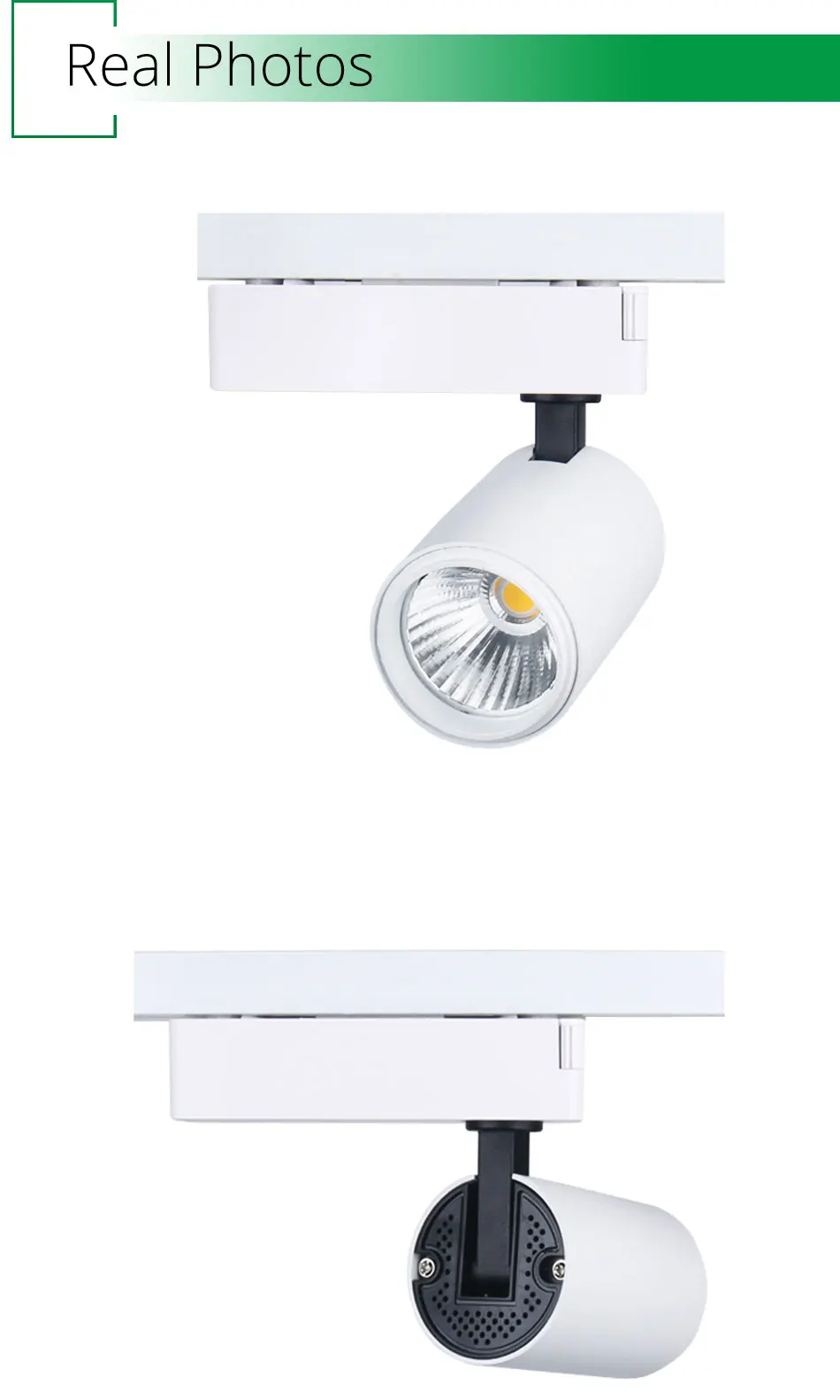 LED Track Light Suqare Round Rail Ceiling 12W Spot Lights Clothes Shoes Store Windows Exhibition Spotlights Showrooms Lighting (4)