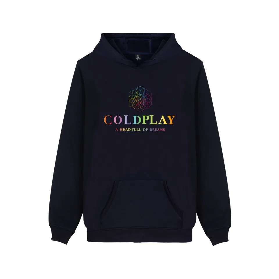 Мужская толстовка с капюшоном Coldplay теплая Повседневная Уличная одежда в стиле