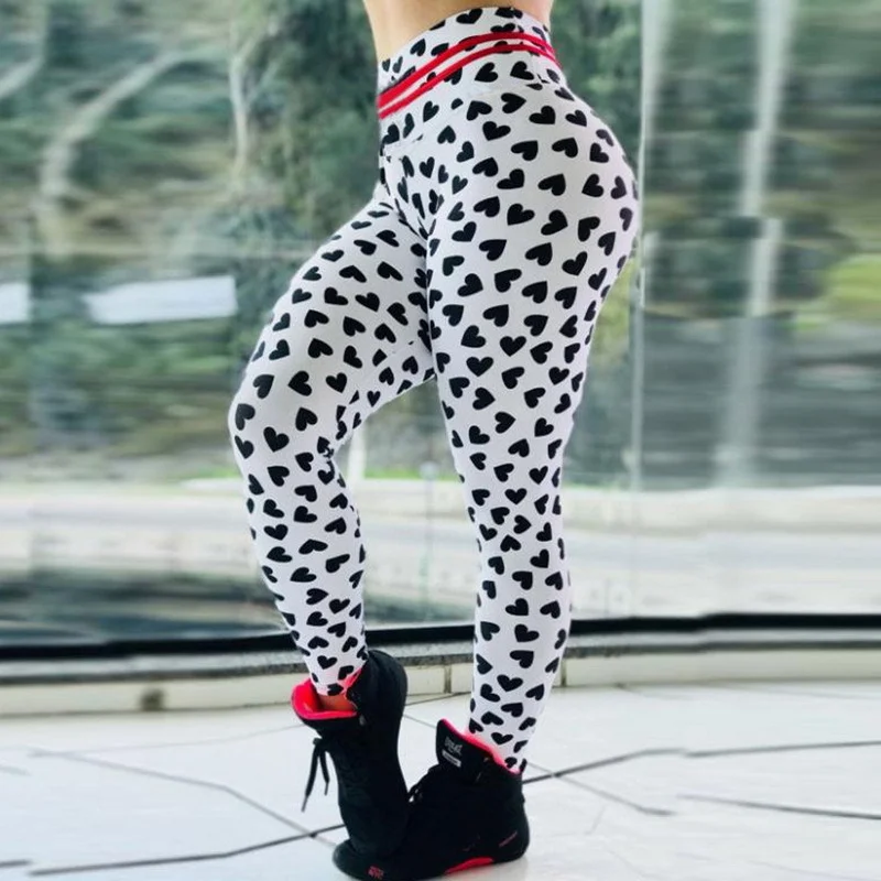 جديد نمط المرأة طماق أسود الحب طباعة مثير legins جودة عالية اللياقة البدنية موديس يغطي الرجل رفع Leggins تجريب الكاحل السراويل