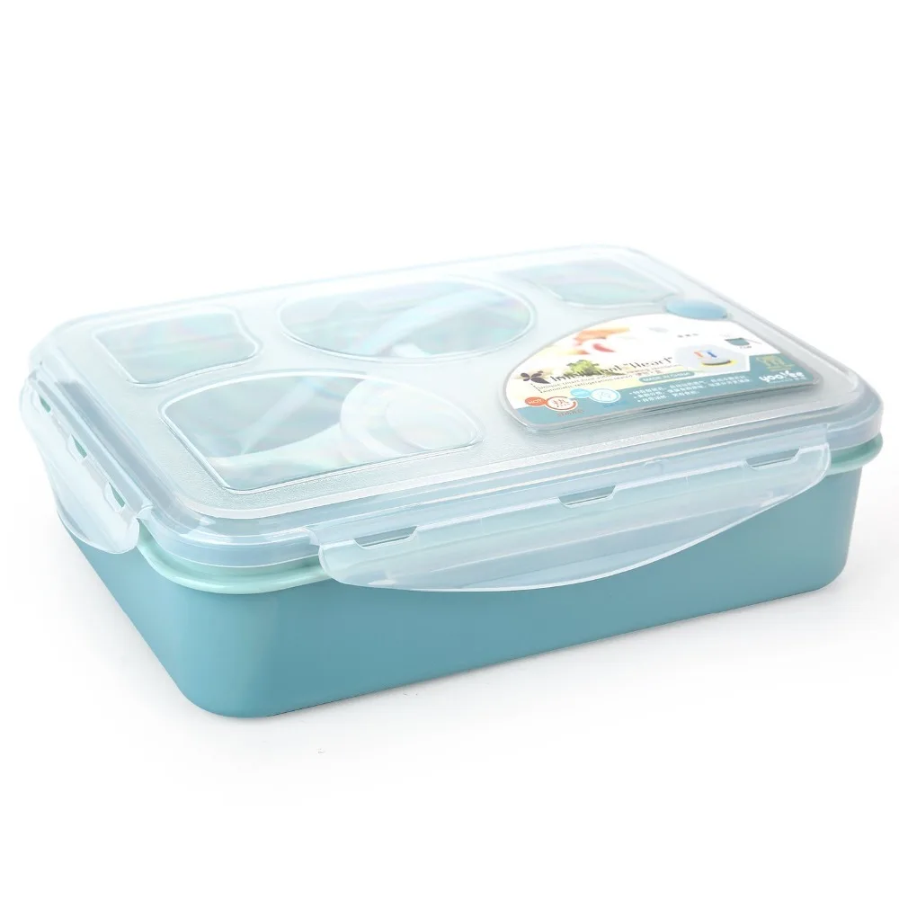 Бенто Ланч бокс полностью герметичный пищевой 4 отсек Bento Box суповая миска | Отзывы и видеообзор