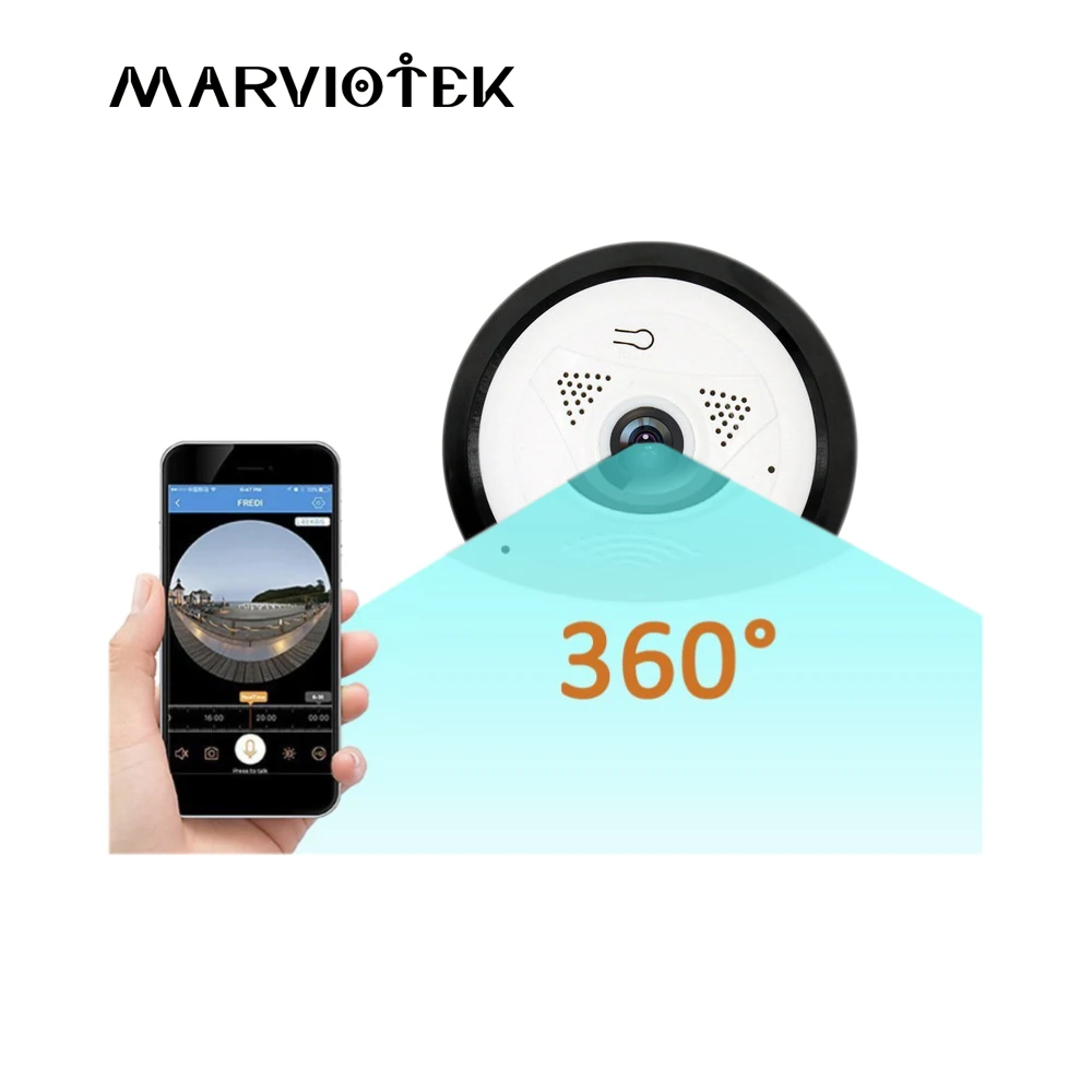 

Home Security VR Panoramic Camera wifi Baby Monitor Wireless IP Camera Wifi Video Surveillance Night Vision Mini Camera HD IR