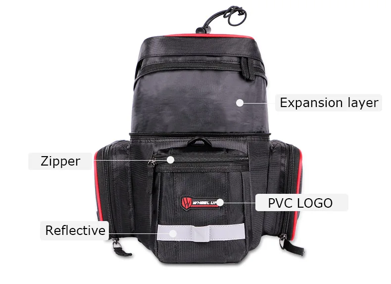 Perfect 2017 New Cycling MTB Mountain Bicycle Bag Large Capacity Foldable Rainproof Bike Saddle Bag Reflective Trunk Pannier Backpack 4 Perfect 2017 New Cycling MTB Mountain Bicycle Bag Large Capacity Foldable Rainproof Bike Saddle Bag Reflective Trunk Pannier Backpack 4