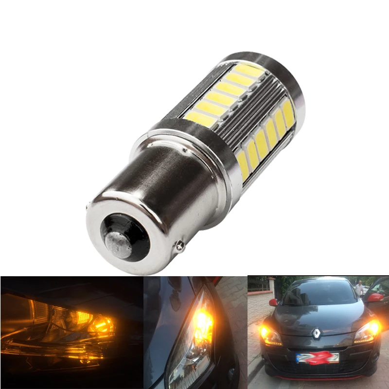 1x PY21W P21W Ba15s 1156 Bay15D 1157 светодиодный светильник для автомобиля указатель поворота