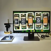 38MP 1080 P 2 K 60fps промышленный электронный видео микроскоп камера HDMI лупа USB+ 10X-200X зум C-Mount объектив+ светодиодный свет+ держатель