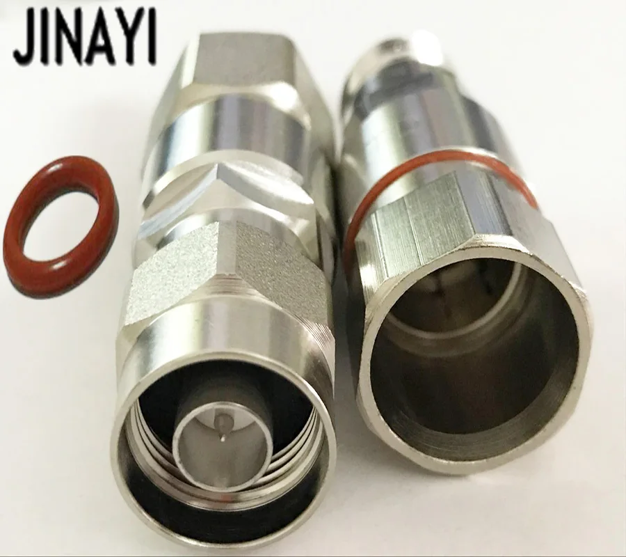 

10pcs N Male Clamp Plug Adapter Connector for Corrugated Copper 1/2" Cable