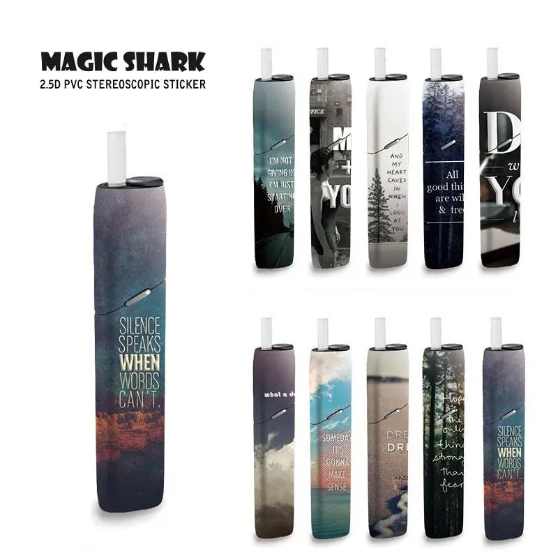 

Magic Shark Fashion Sticker For IQOS3 Multi 3m Adhesive Printing Label 2.5D Stereo Film Sticker Case Electronic Cigarette