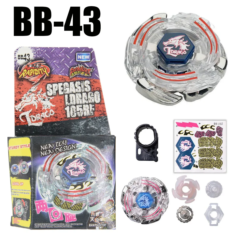 BEY SPINNING TOP LIGHTNING L-DRAGO METAL FUSION BB-43 - 4D