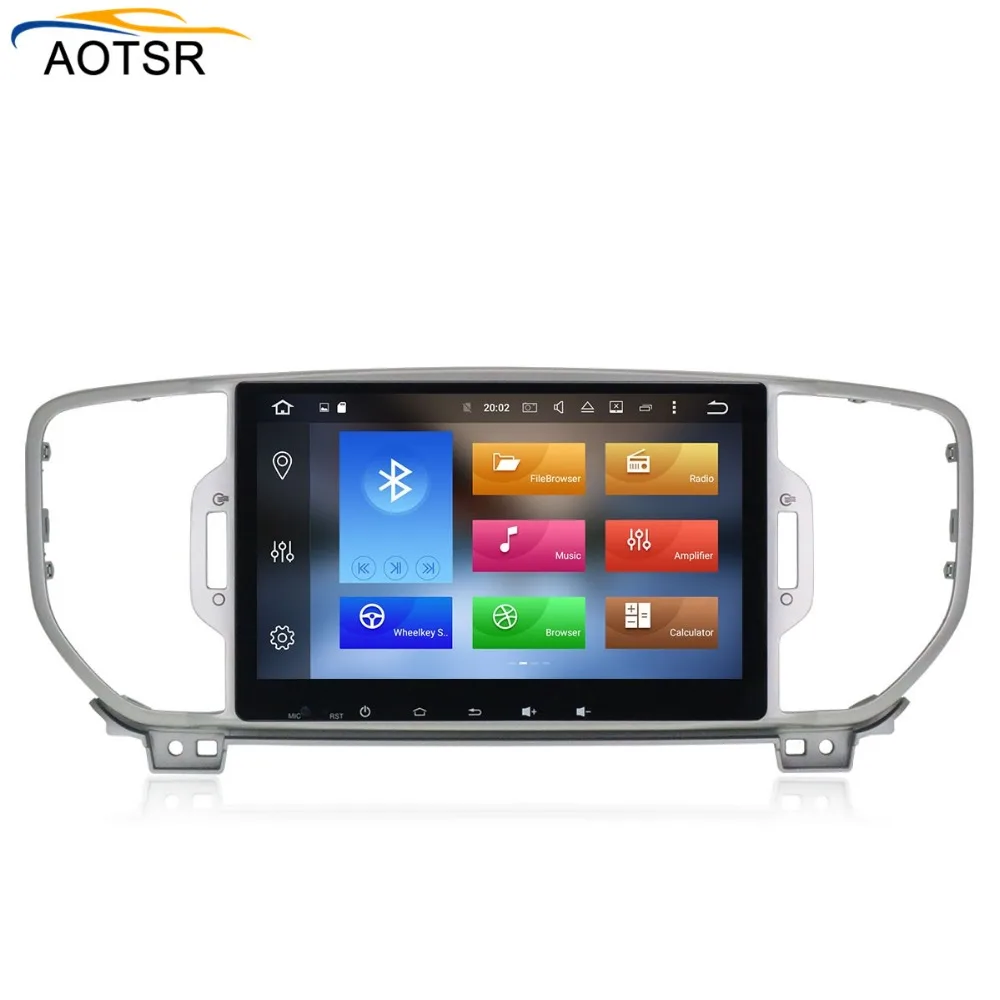 Excellent Android 8.1 car dvd Radio player for KIA sportage 2015 2016 gps navigation car multimedia stereo head unit with Octa Core 4+32G 5