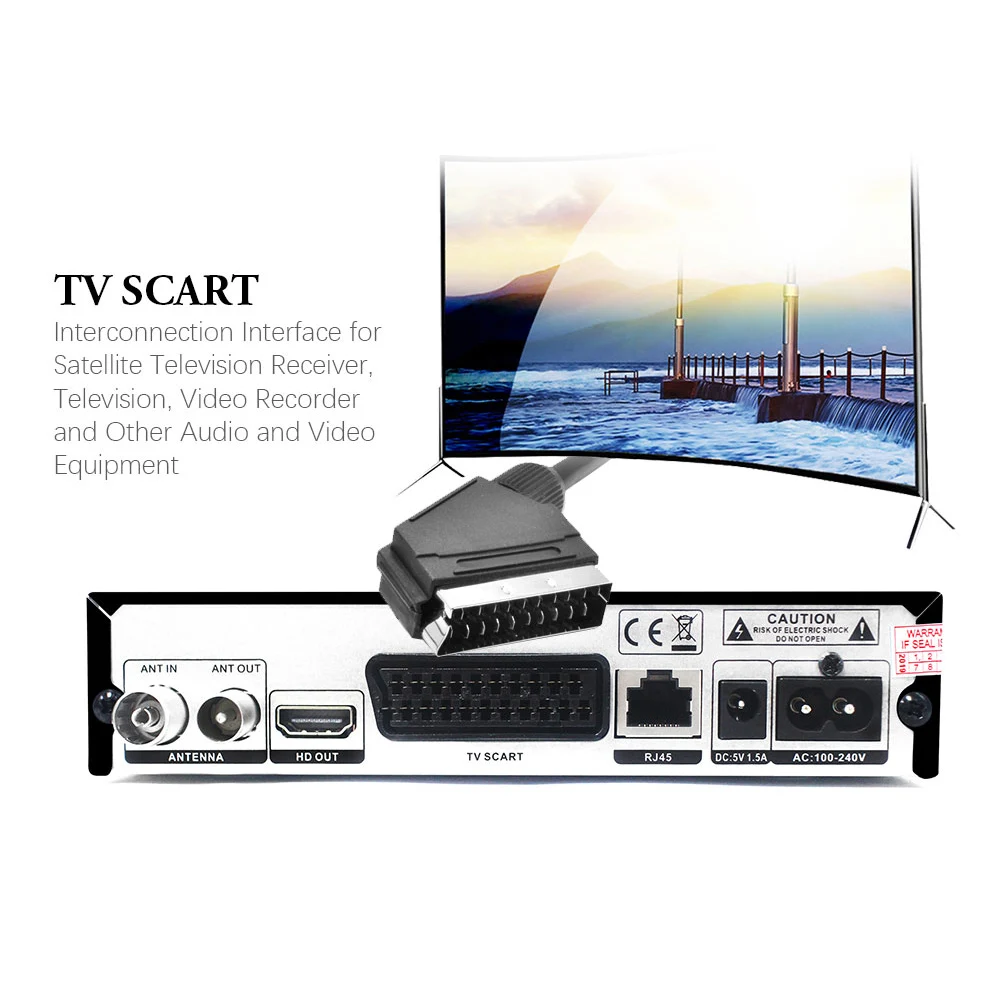 Vmade новейший DVB T2 K6 scart/AV наземный ТВ приемник полностью HD 1080 p Поддержка Dolby AC3 H.265/HEVC