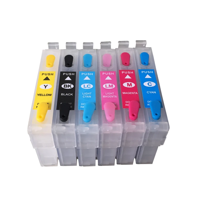 T0781-T0786 многоразовые чернильные картриджи для принтера Epson stylus RX580 R260 R280 R380 RX595 RX680 с