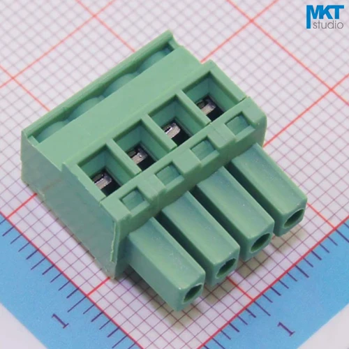 

100Pcs 4P B-Type Straight Female Pluggable PCB Electrical Screw Terminal Block