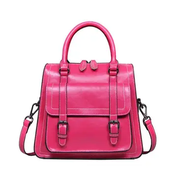 

071017 women leather handbag new hot female top-handles bag