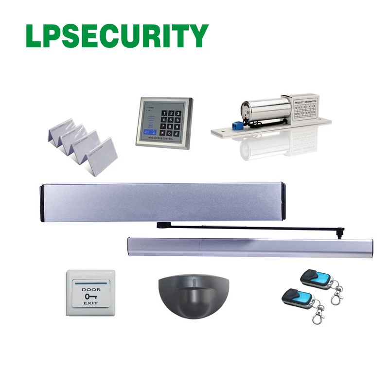 Automatic electric swing door gate opener closer with access keypad