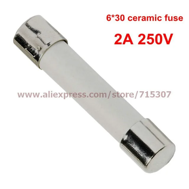 6x30 ceramic fuse 2A 250V