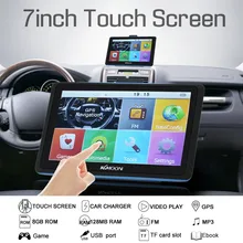 KKmoon 7-дюймовый HD Сенсорный Экран Автомобильный GPS Навигации 8 ГБ/128 МБ FM MP3 Видео Плеер с Системой бесплатная Карта