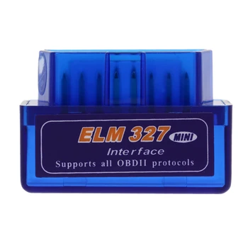 

Mini Real OBDII Car Scanner ELM 327 Bluetooth V2.1 OBD 2 for Android Torque Auto OBD2 OBD II ELM327 Automotive Diagnostic Tool