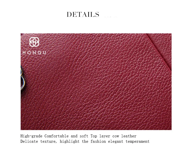 HONGU Fashion Women Top-Handle ShoulderBags Natural Genuine Leather Handbag Tote Lady Crossbody Bag Authentic Girl Messenger Bag  H51240560 (14)
