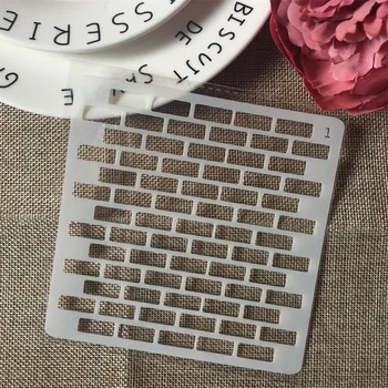 

1Pcs 13cm Brick Wall DIY Layering Stencils Wall Painting Scrapbook Coloring Embossing Album Decorative Card Template
