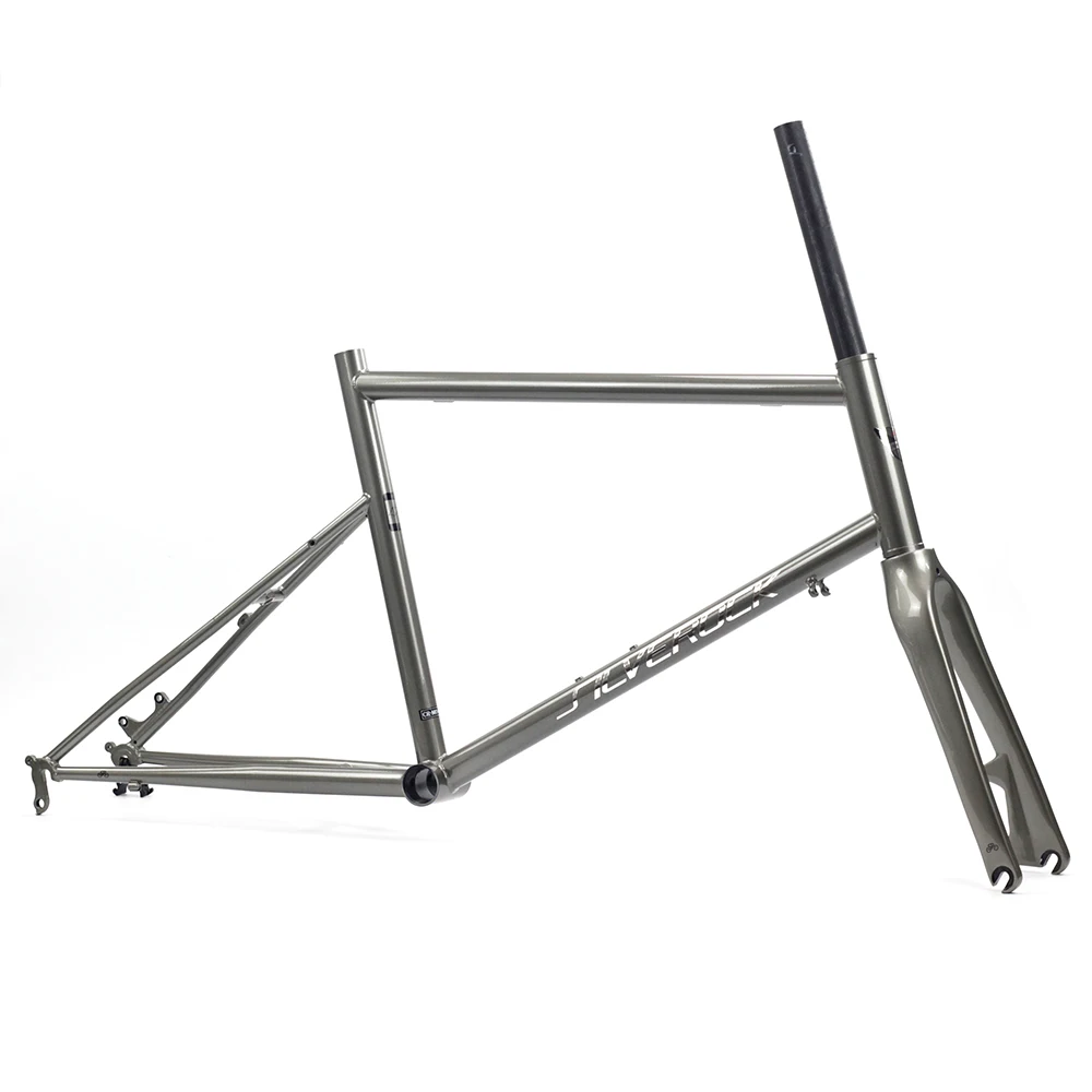 Silverock хромированная рама Карбоновая вилка 451 406 2" 1 1/8" Minivelo рама вилка подходящий диск суппорт тормоза городские велосипеды рама