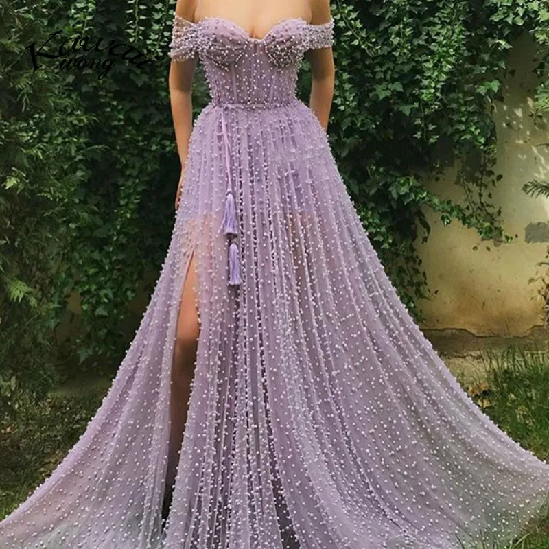 

Purple Sexy Strapless Special Occasion Dress Party Formal Evening Dress Robe De Soiree Long Evening Dresses Evening Gown KW0086