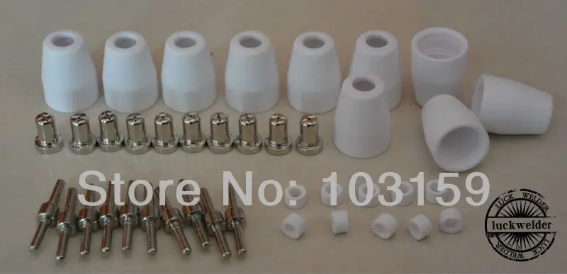 

40pcs LG-40 PT-31 Plasma Cutting Torch Spare Extended Nickel-plated CUT-40 CT-312