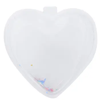 

Fluffy Slime Transparent with Heart Multicolor Accessory DIY Toys for Children Heart
