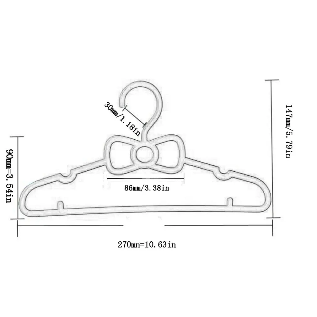 10 шт. набор Детская вешалка с бантом домашняя детская одежда вешалка