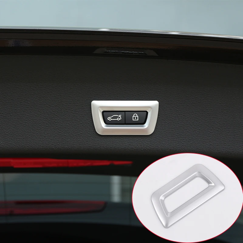

ABS chrome Tail Door Button Cover Trim Sticker For BMW X1 f48 X3 f25 X4 f26 X5 f15 X6 3 Series f30 7 5 Series Car Accessories