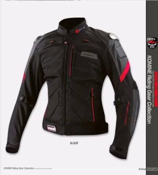 

New KOMINE JK-036 Titanium Leather & Mesh Racing Motorcycle Suit Jacket Racing 3 Colors 6