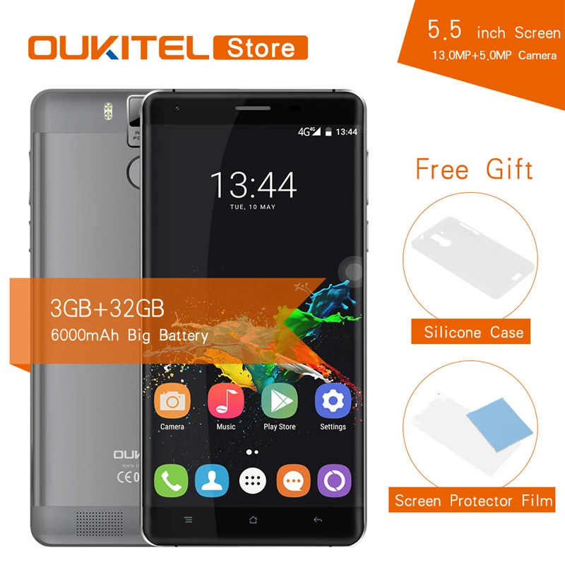 bilder für Original Oukitel K6000 Pro 5,5 ''Android 6.0 Smartphone MTK6753 Octa-core 3G RAM 32G ROM 6000 mAh Fingerabdruck 16.0MP Handy bilder für Original Oukitel K6000 Pro 5,5 ''Android 6.0 Smartphone MTK6753 Octa-core 3G RAM 32G ROM 6000 mAh Fingerabdruck 16.0MP Handy