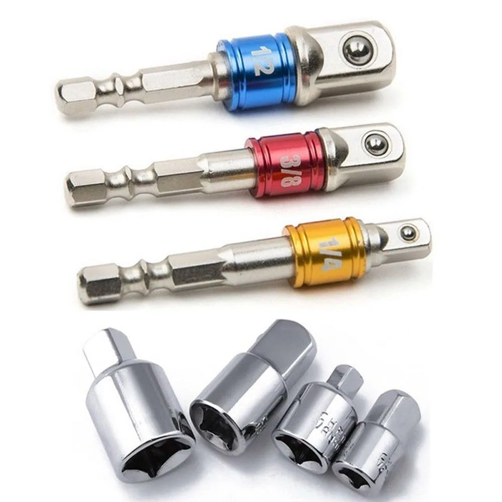 

Newly 7Pcs/Set Cordless Screwdriver Socket Adapter Socket Wrench Nut Set 1/4 3/8 1/2 XSD88