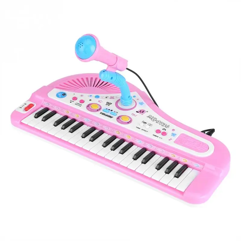 

Kid Electronic Keyboard Piano With Microphone 37 Keys Educational Instrument Toy Baby Gift School Music Teaching Tools
