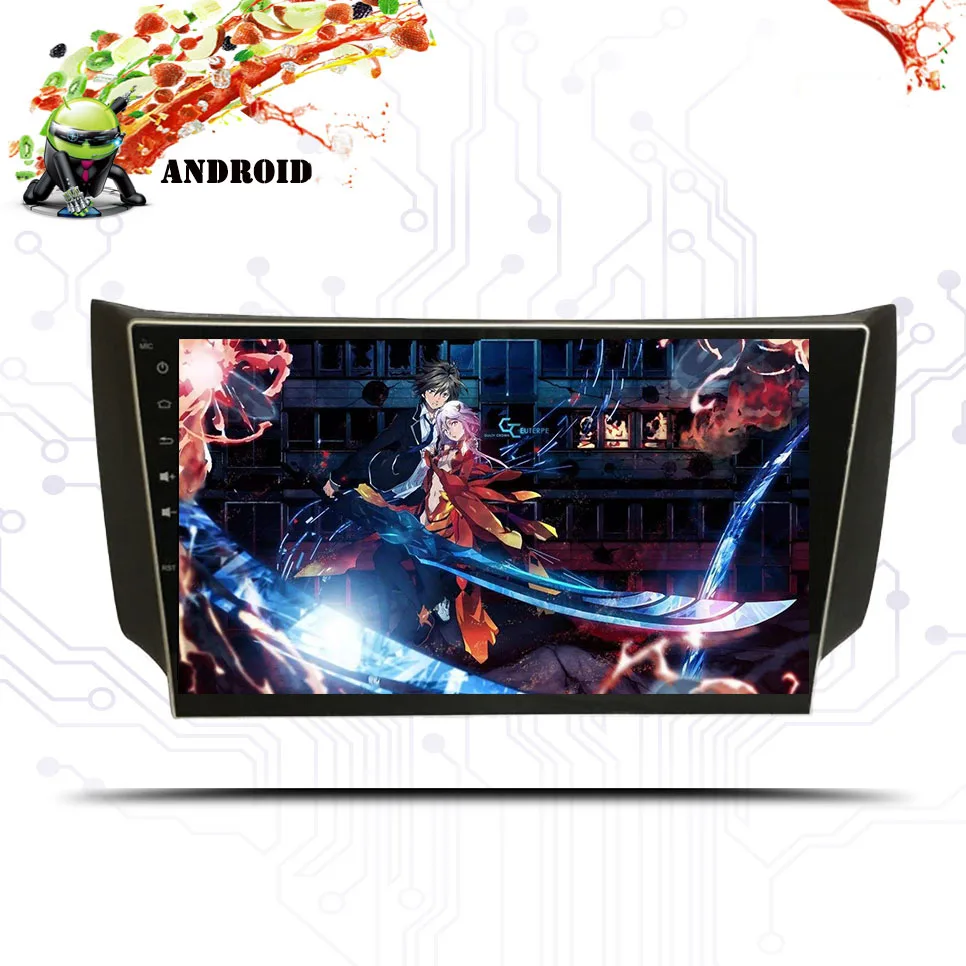 Автомобильный DVD плеер 10 1 дюйма Android 0 Ips 2 DIN мультимедийный GPS для Nissan SYLPHY Sentra Pulsar