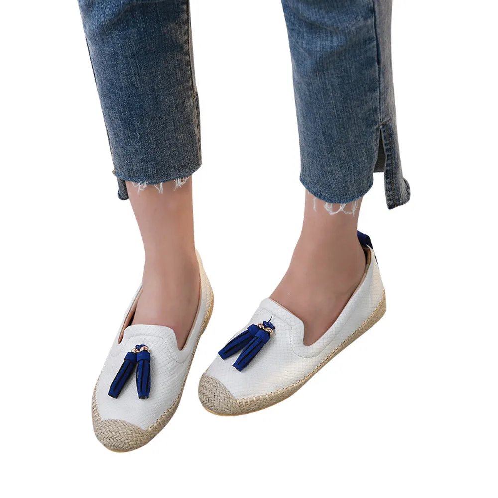 

Women's Comfortable Casual Slip On Ballet shoes Flats Slacker Tassels shoes Comfortable Breathable Walking Driving Shoes #g2