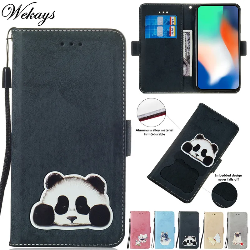 

Wekays Coque For Sony Xperia XZ2 Compact Cartoon Panda Leather Fundas Case For Sony XZ2 Mini Cover Case For Sony XZ 2 Compact