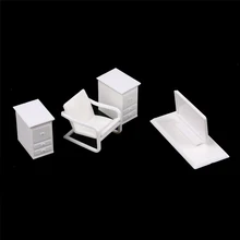 Пластиковый кукольный домик стол+ ноутбук+ стул модель Ландшафтная миниатюрная мебель модель песка игрушка