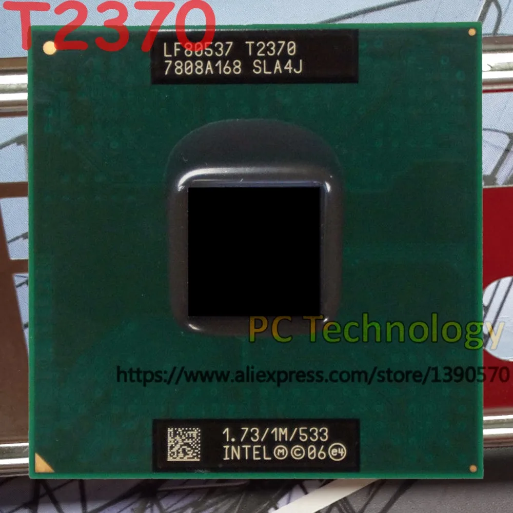 Intel Original Pentium ноутбука T2370 SLA4J 1 73 ГГц МБ двухъядерный Тетрадь процессор судно в