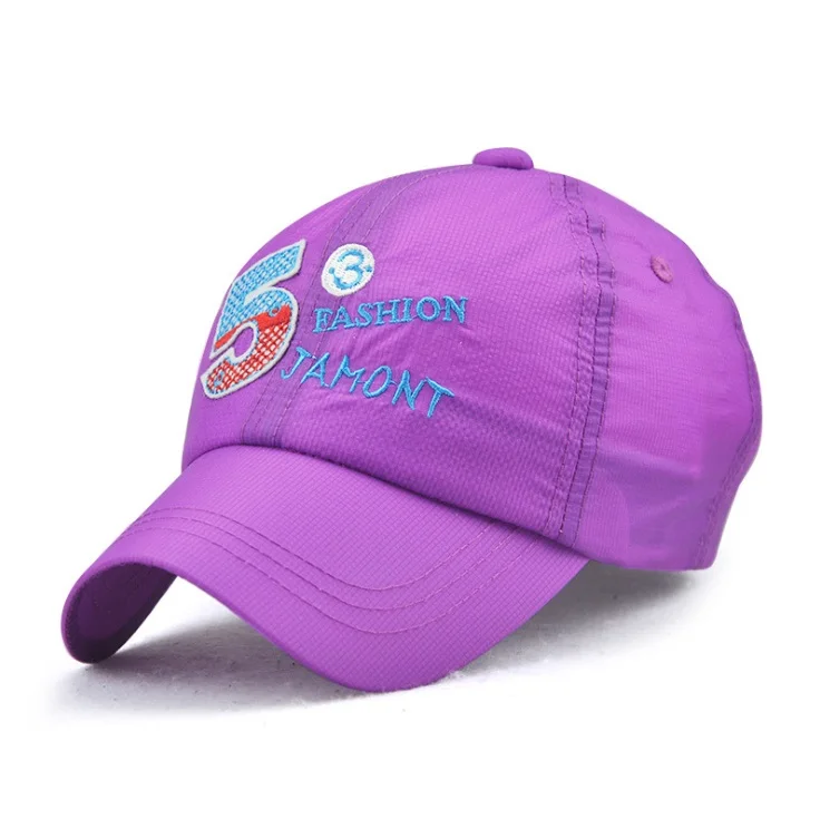 [JAMONT] уличная детская шляпа летняя бейсболка Casquette модная детская бейсболки надпись козырек для мальчиков и девочек кепки от солнца колпачки - Цвет: Фиолетовый