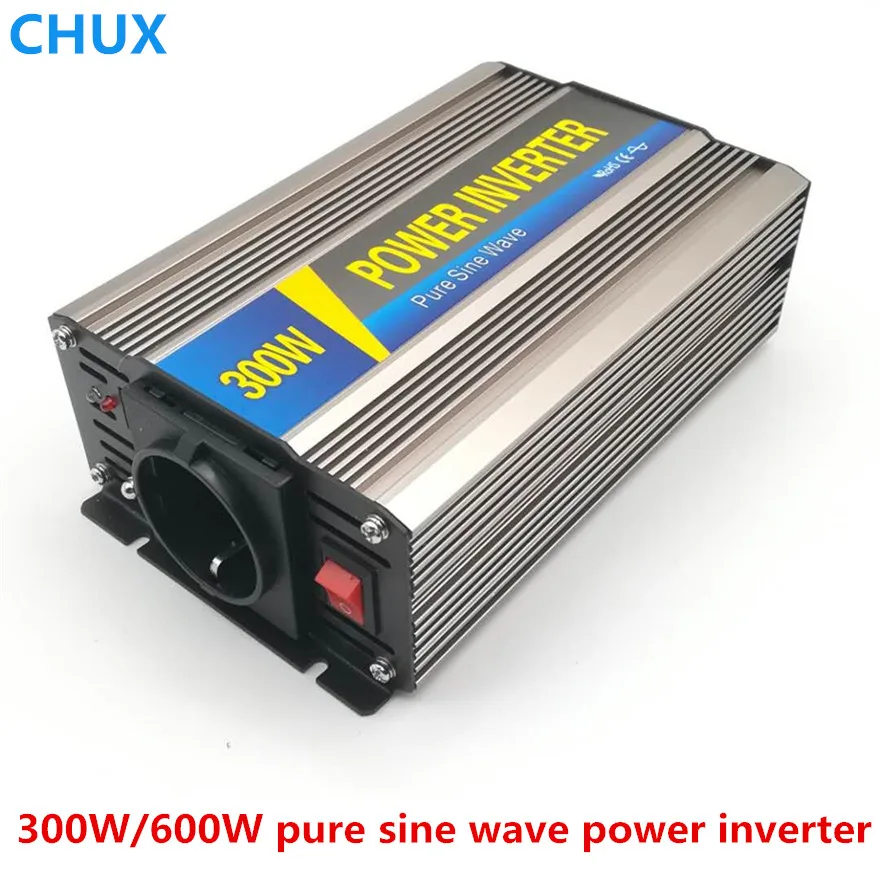 

Smart Pure Sine Wave Inverter 300W CLP300A DC 12V 24V 48V to AC 110V 220V Smart Series Solar Power 300W Surge Power 600W